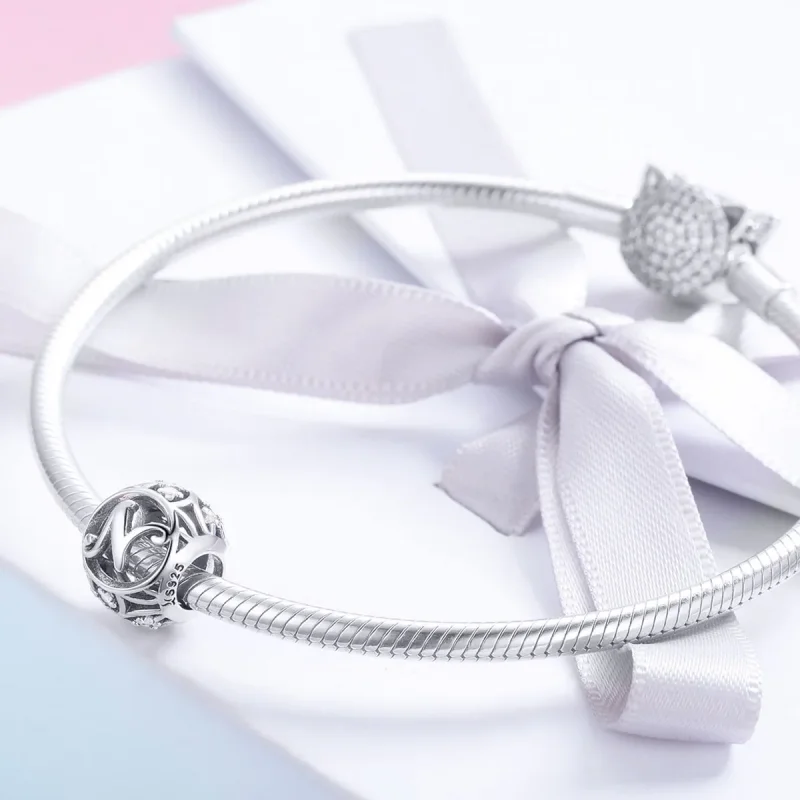 (image for) Pandora Style Letter-N Charm - SCC738-N - View 4