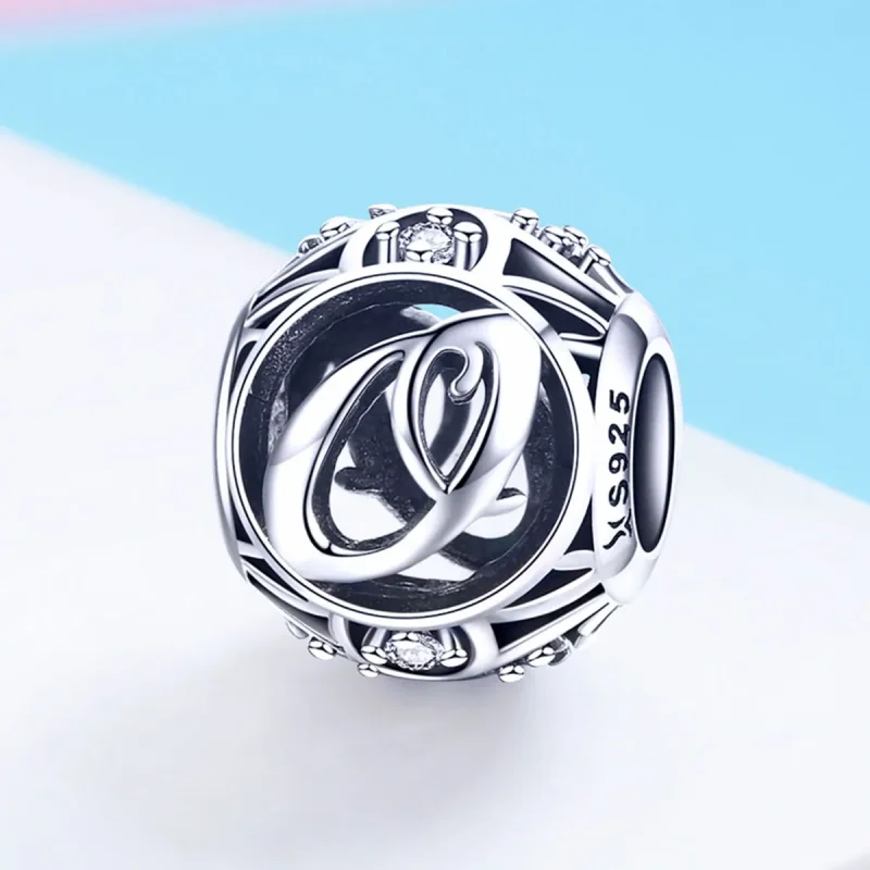 (image for) Pandora Style Letter-O Charm - SCC738-O - View 2