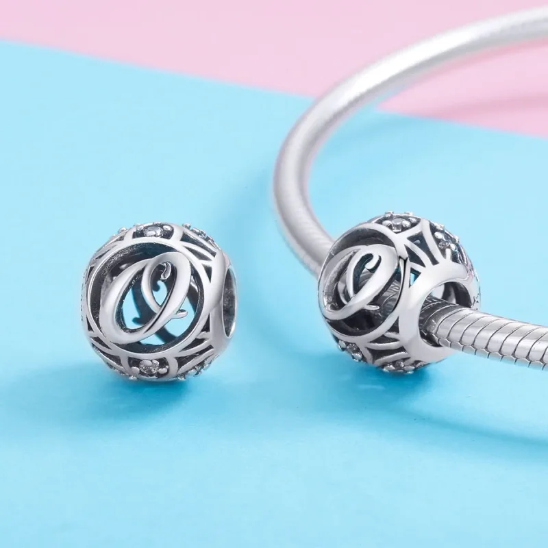 (image for) Pandora Style Letter-O Charm - SCC738-O - View 3