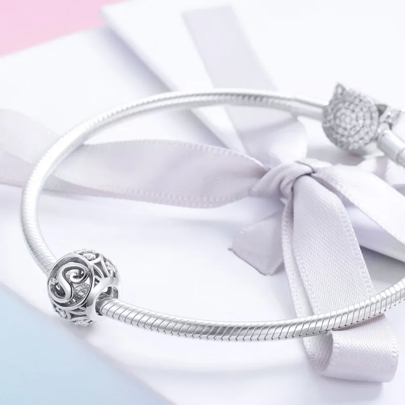 (image for) Pandora Style Letter-S Charm - SCC738-S - View 4