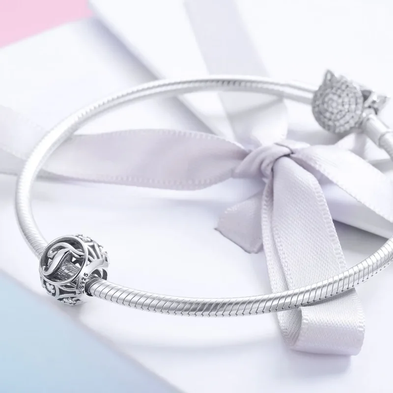 (image for) Pandora Style Letter-T Charm - SCC738-T - View 4