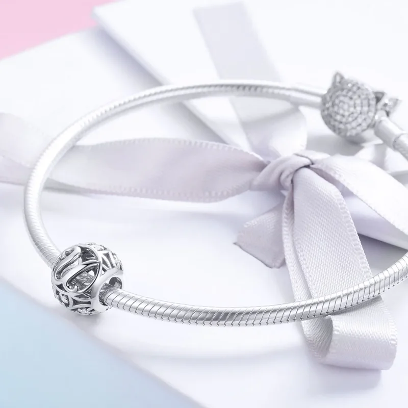 (image for) Pandora Style Letter-U Charm - SCC738-U - View 4