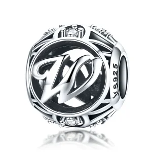 (image for) Pandora Style Letter-W Charm - SCC738-W