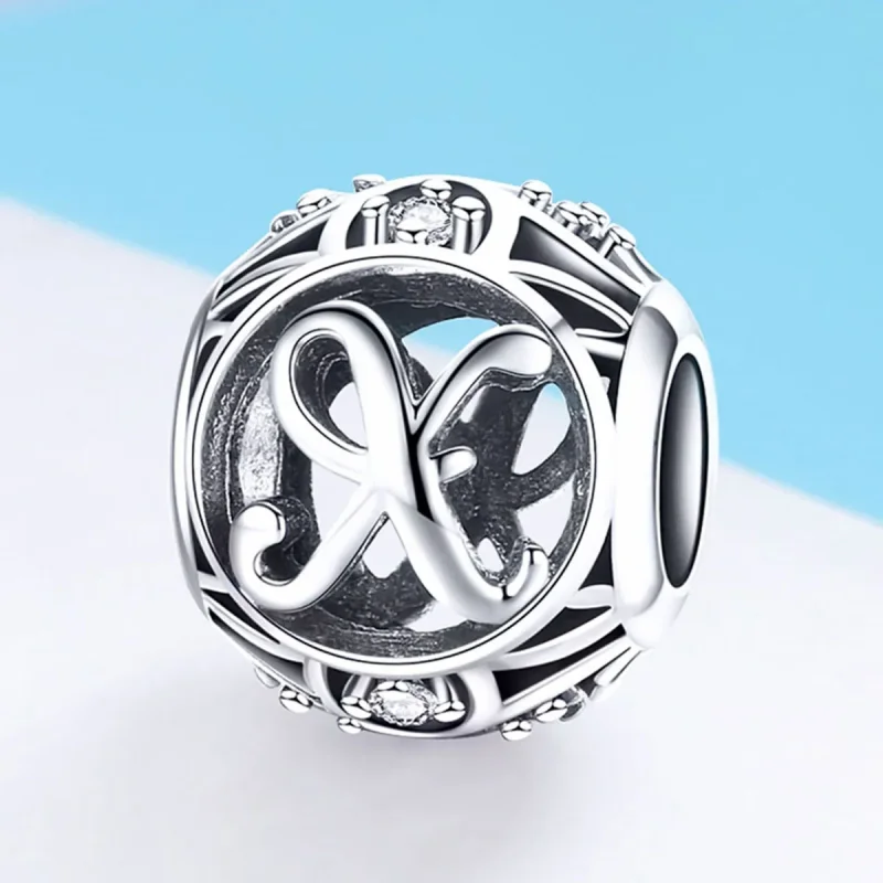 (image for) Pandora Style Letter-X Charm - SCC738-X - View 2
