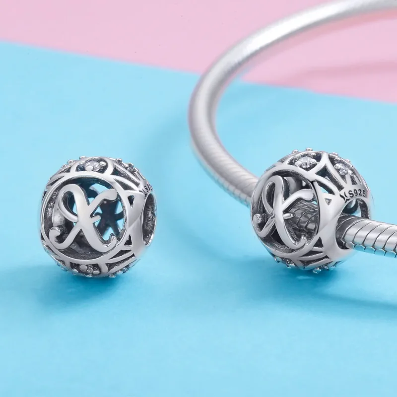 (image for) Pandora Style Letter-X Charm - SCC738-X - View 3