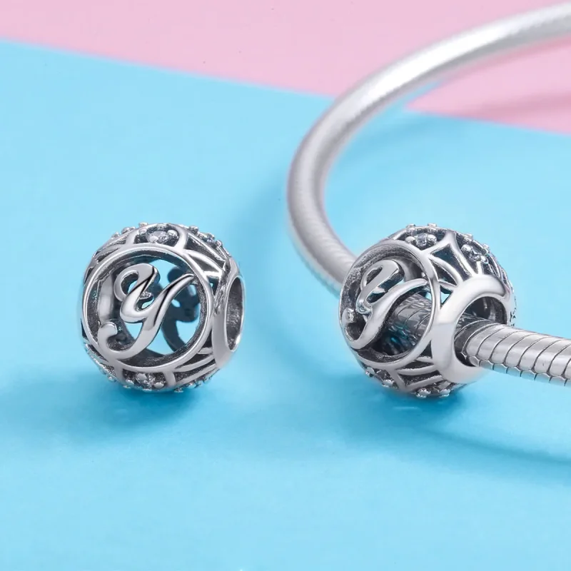 (image for) Pandora Style Letter-Y Charm - SCC738-Y - View 3