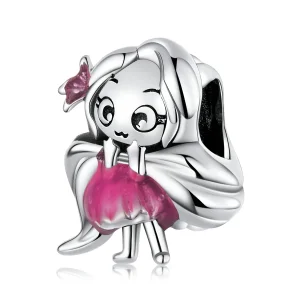 (image for) Pandora Style Long Hair Girl Charm - SCC2172