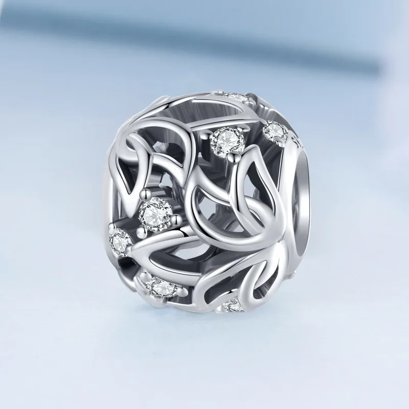 (image for) Pandora Style Lotus Charm - BSC675 - View 2