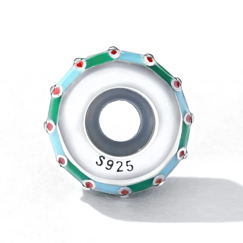 (image for) Pandora Style Lotus Spacer Charm - SCC2258 - View 3