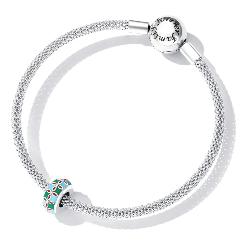 (image for) Pandora Style Lotus Spacer Charm - SCC2258 - View 5