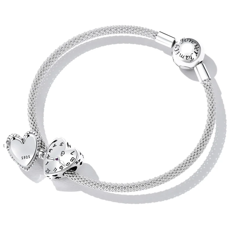 (image for) Pandora Style Love Clock Charm - SCC2245 - View 5