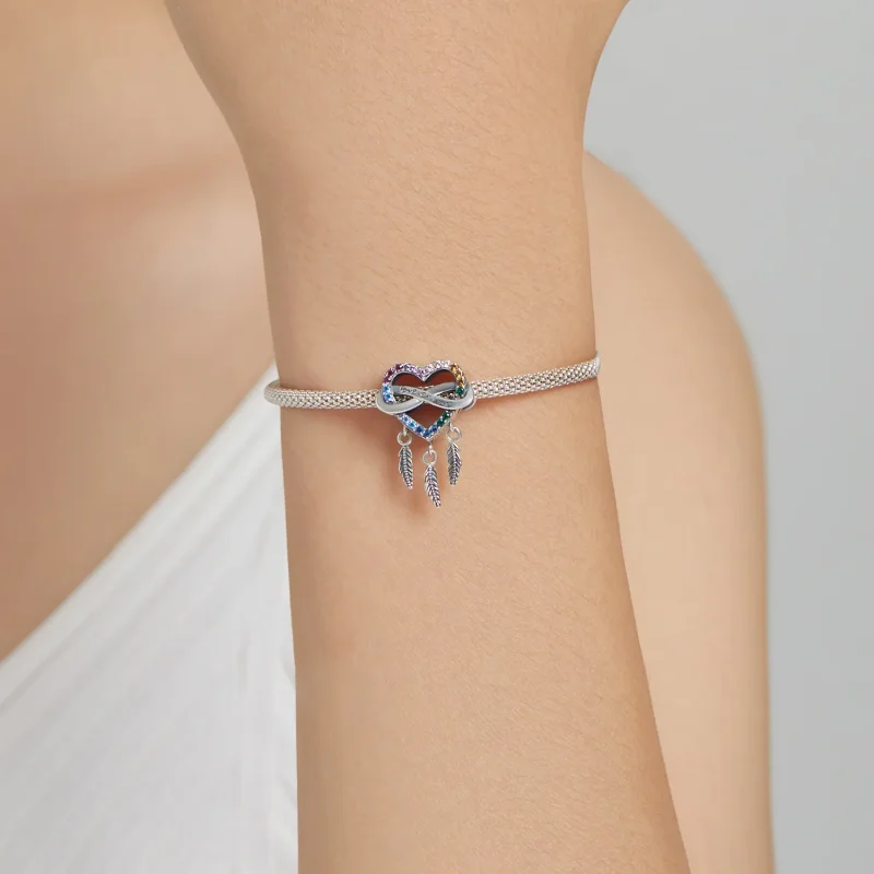 (image for) Pandora Style Love Dream Catcher Charm - BSC506 - View 4