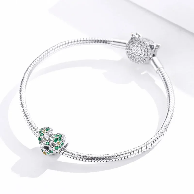 (image for) Pandora Style Love Four Leaf Clover Charm - BSC301 - View 3