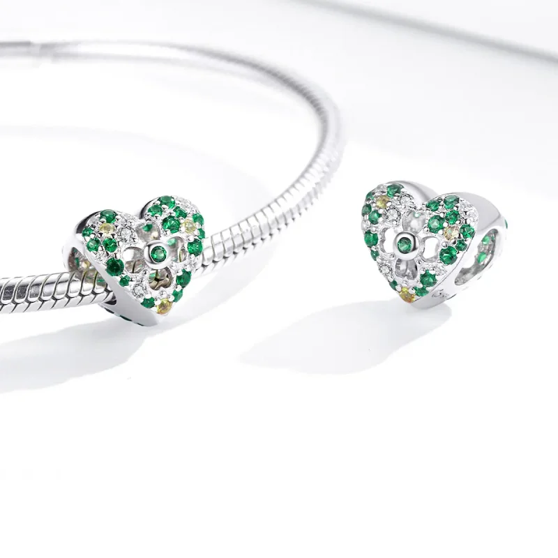 (image for) Pandora Style Love Four Leaf Clover Charm - BSC301 - View 4
