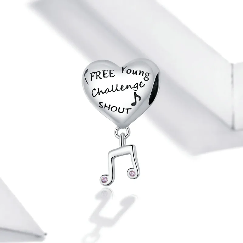 (image for) Pandora Style Love Note Charm - SCC1631 - View 2