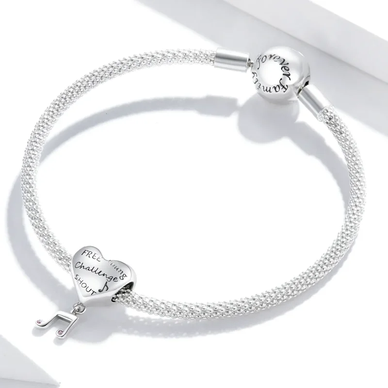 (image for) Pandora Style Love Note Charm - SCC1631 - View 3