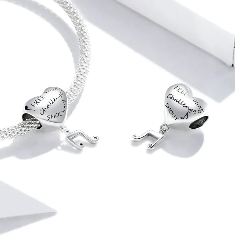 (image for) Pandora Style Love Note Charm - SCC1631 - View 4