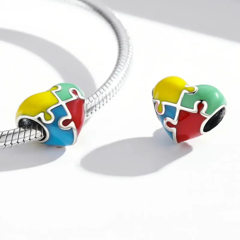 (image for) Pandora Style Love Puzzle Charm - BSC547 - View 4