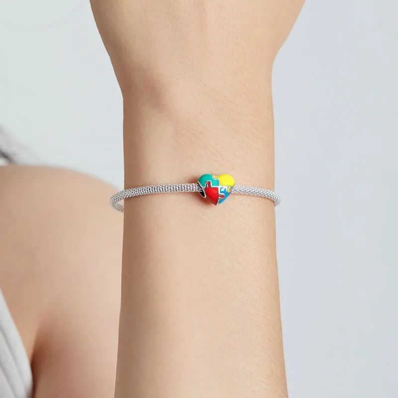 (image for) Pandora Style Love Puzzle Charm - BSC547 - View 5