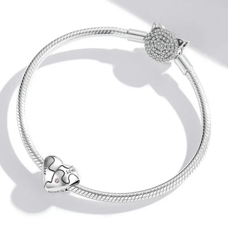 (image for) Pandora Style Love Puzzle Charm - SCC1976 - View 3