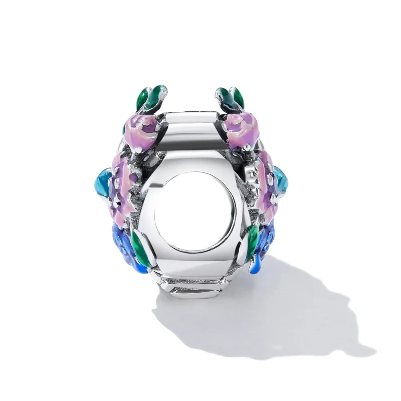 (image for) Pandora Style Love Rib Flower Charm - SCC2239 - View 3