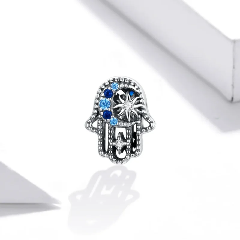 (image for) Pandora Style Lucky Hand Charm - BSC440 - View 2