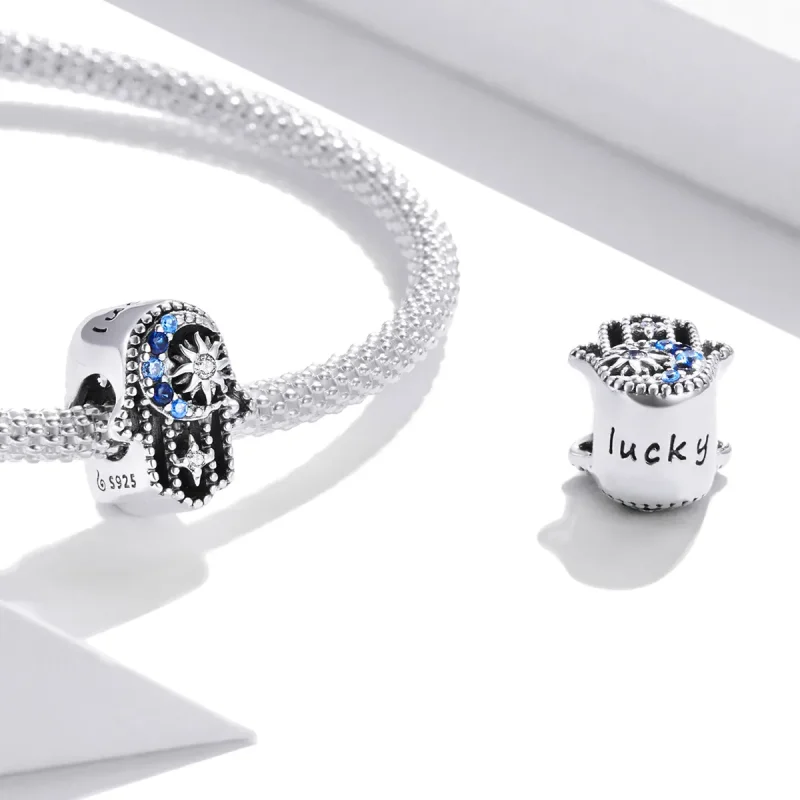 (image for) Pandora Style Lucky Hand Charm - BSC440 - View 4