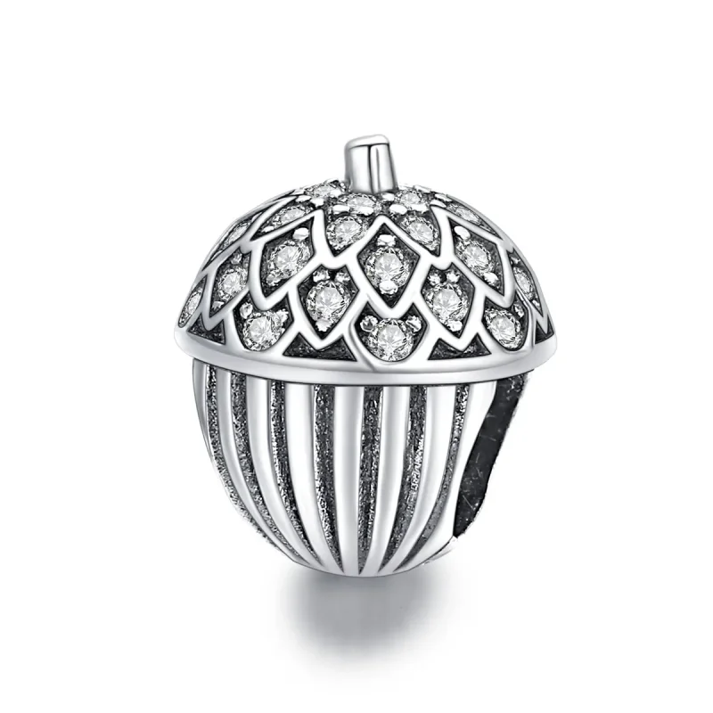 (image for) Pandora Style Lucky Pine Cone Charm - BSC337