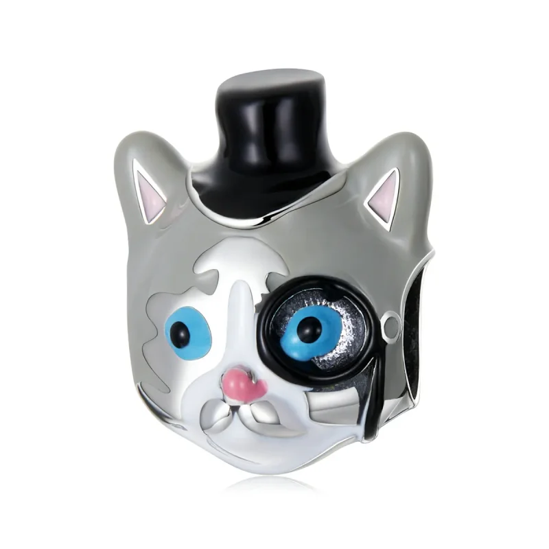 (image for) Pandora Style Magician Shorthair Cat Charm - SCC2091