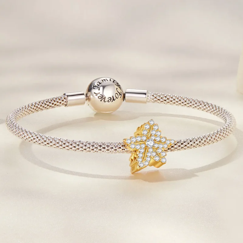 (image for) Pandora Style Maple Leaf Charm - BSC673 - View 5