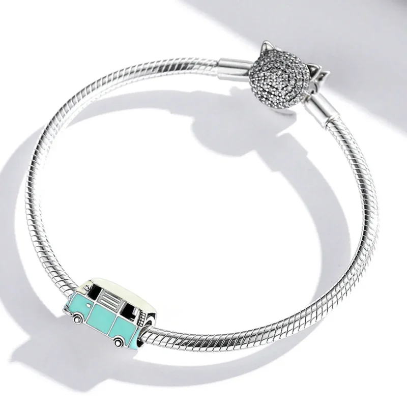 (image for) Pandora Style Mini Bus Charm - SCC1972 - View 3
