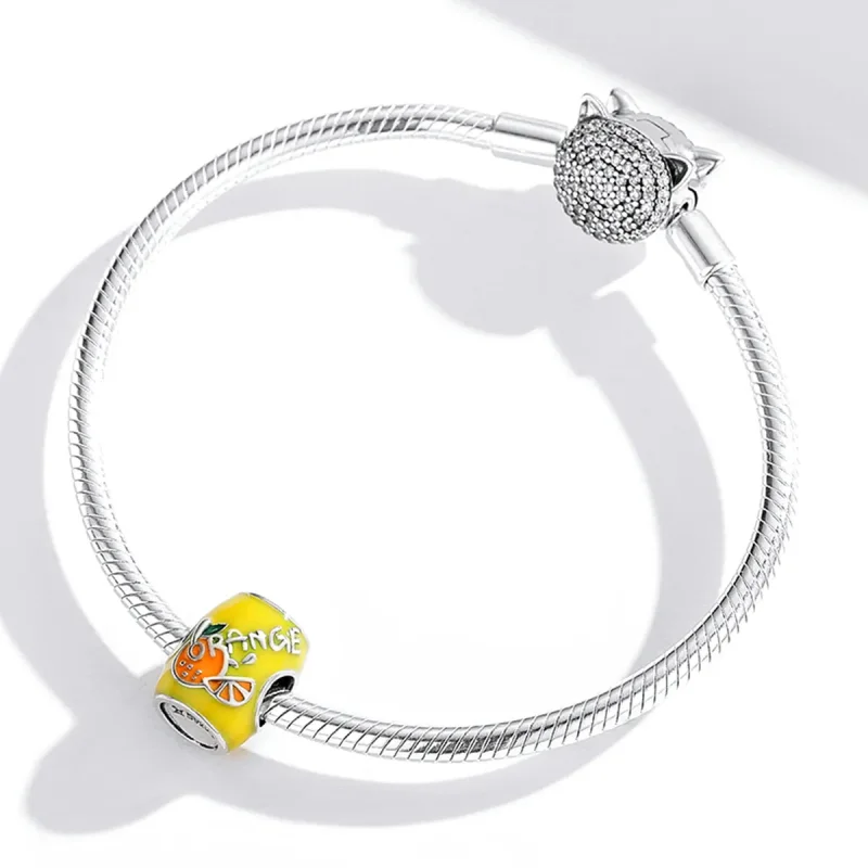 (image for) Pandora Style Mini Orange Juice Charm - SCC1948 - View 4