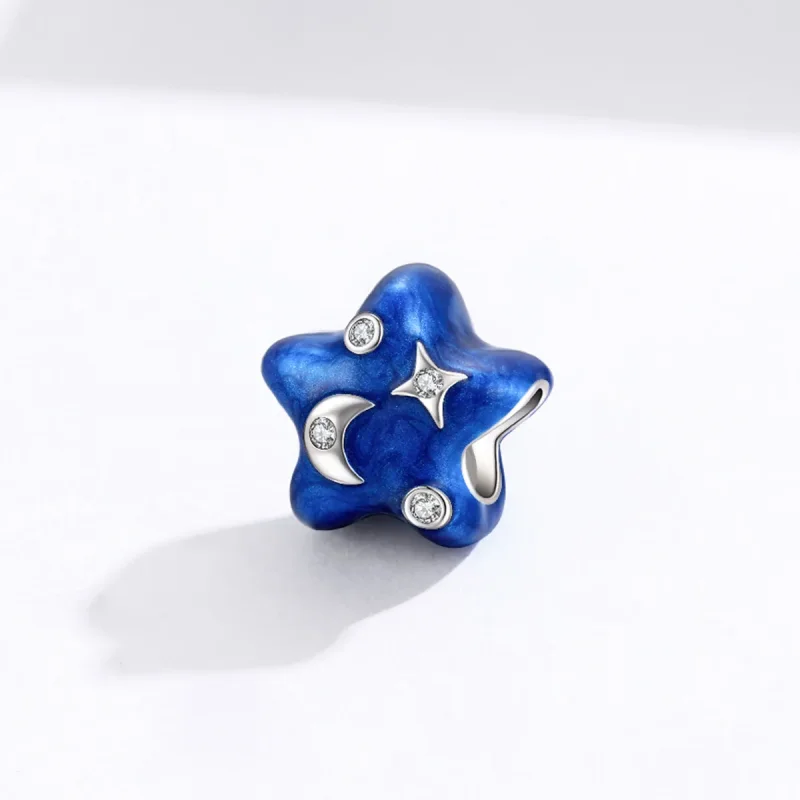 (image for) Pandora Style Moonlight Starry Sky Charm - BSC178 - View 2