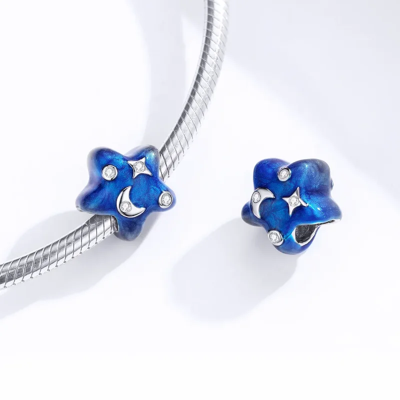 (image for) Pandora Style Moonlight Starry Sky Charm - BSC178 - View 4