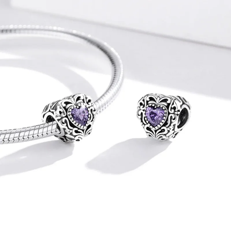 (image for) Pandora Style Mysterious Heart Charm - SCC1929 - View 4