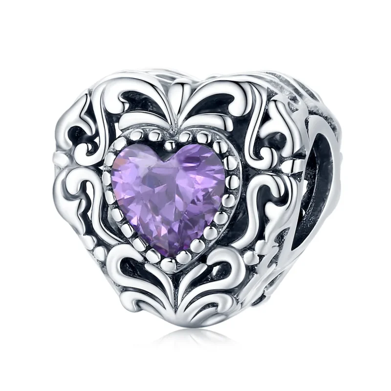 (image for) Pandora Style Mysterious Heart Charm - SCC1929