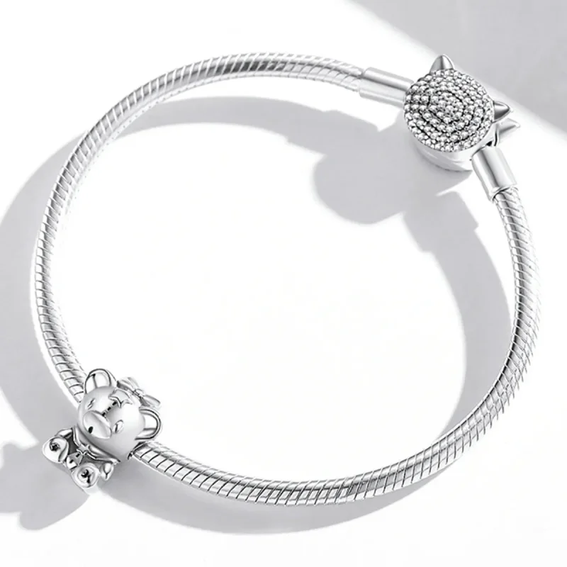 (image for) Pandora Style Navy Cubs Charm - SCC2041 - View 3