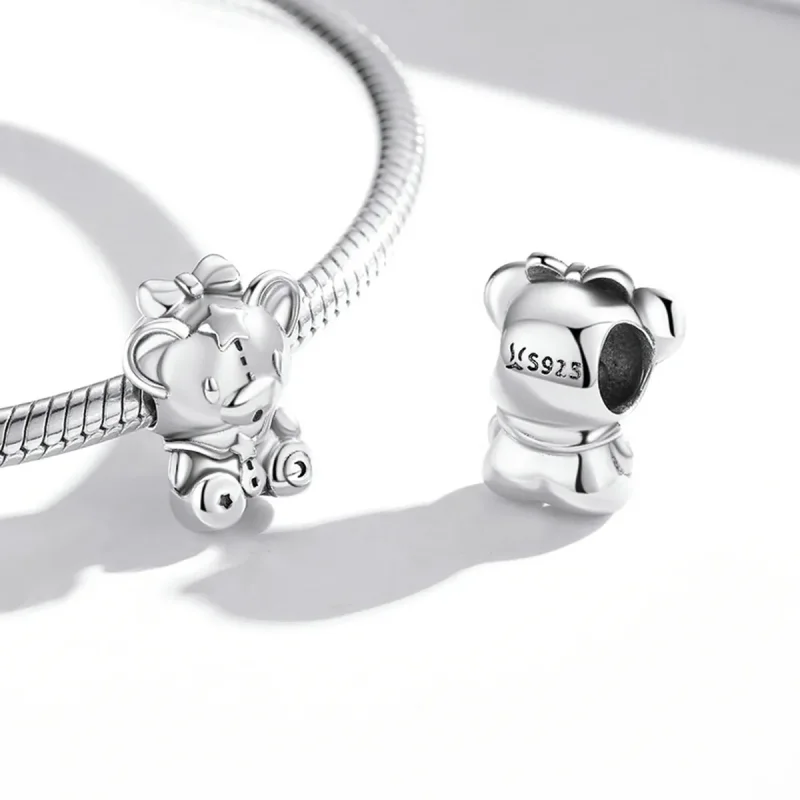 (image for) Pandora Style Navy Cubs Charm - SCC2041 - View 4