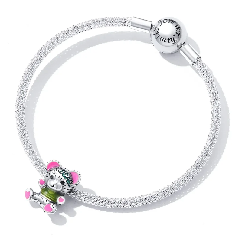 (image for) Pandora Style Neon Bear Doll Charm - SCC2231 - View 5