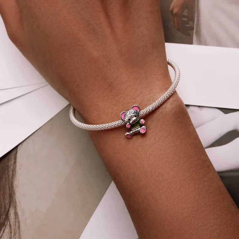 (image for) Pandora Style Neon Bear Doll Charm - SCC2231 - View 6