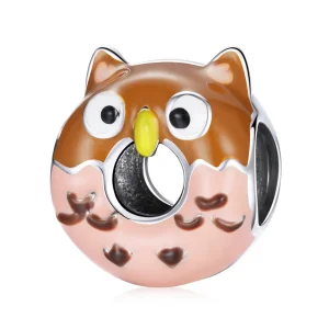 (image for) Pandora Style Owl Donuts Charm - SCC1882