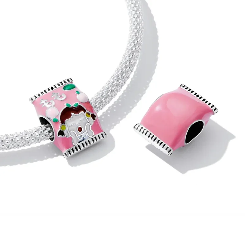 (image for) Pandora Style Peach Candy Charm - SCC2198 - View 4