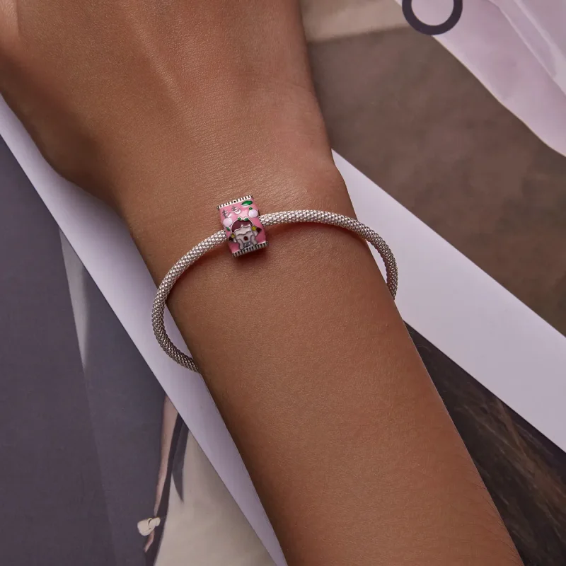 (image for) Pandora Style Peach Candy Charm - SCC2198 - View 6
