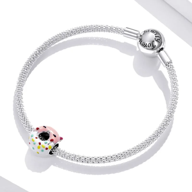 (image for) Pandora Style Piggy Donuts Charm - SCC1879 - View 3