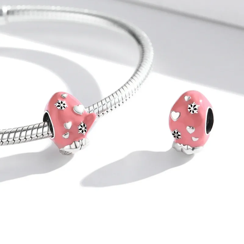 (image for) Pandora Style Pink Gloves Charm - SCC2001 - View 4