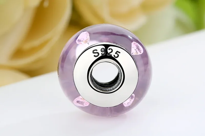 (image for) Pandora Style Pink Murano Glass Charm - SCZ003 - View 8
