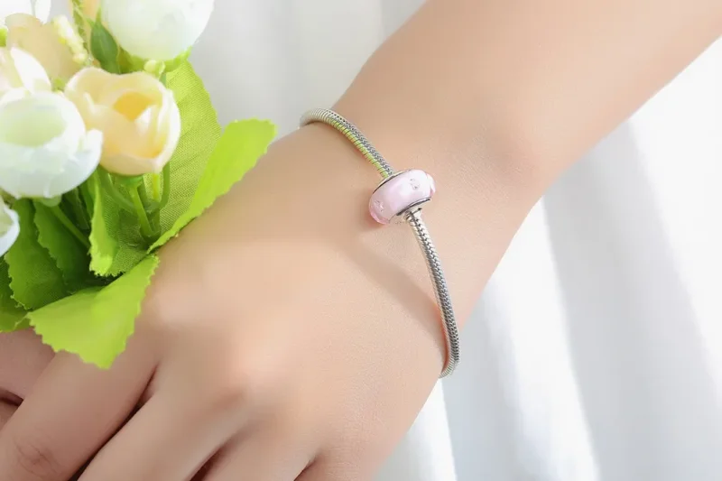 (image for) Pandora Style Pink Murano Glass Charm - SCZ003 - View 10