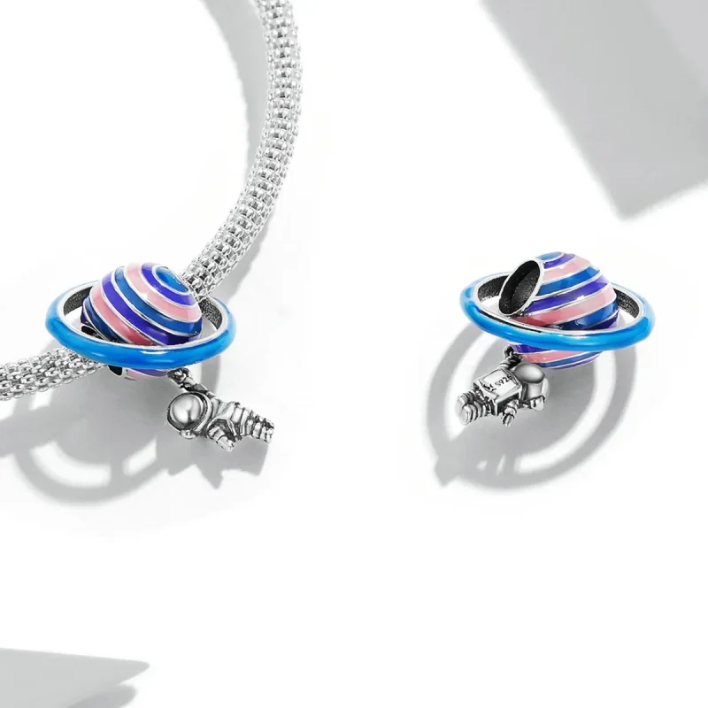 (image for) Pandora Style Planet Astronaut Charm - SCC2095 - View 4