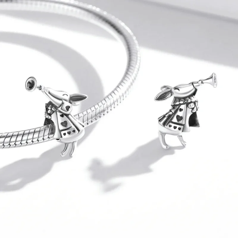 (image for) Pandora Style Playful Rabbit Charm - SCC2045 - View 4
