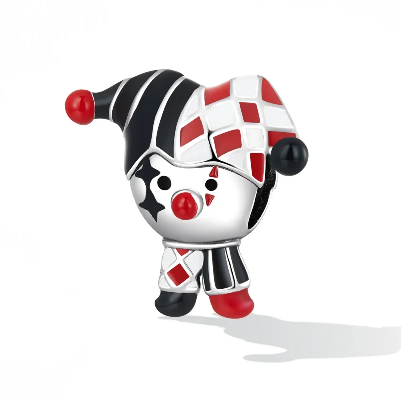 (image for) Pandora Style Poker Clown Charm - SCC2237 - View 2